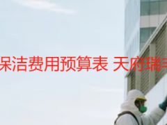 2026成都开荒保洁费用预算表 天府瑞丰精准核算模板