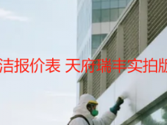 2026成都工程开荒保洁报价表 天府瑞丰实拍版（可直接下载套用）