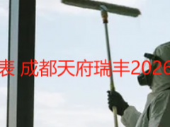 开荒保洁收费标准价格表 成都天府瑞丰2026版（透明无隐形消费）