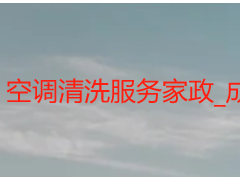 空调清洗服务家政_成都天府瑞丰保洁，专业家政清洗更省心