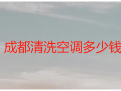 成都清洗空调多少钱一台？天府瑞丰透明报价，省心不踩坑