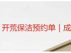 开荒保洁预约单｜成都天府瑞丰专属，规范填写，规避纠纷更省心