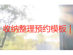 收纳整理预约模板｜成都可编辑打印 家用办公新房通用登记模板