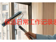 保洁日常工作记录表规范使用与落地细则